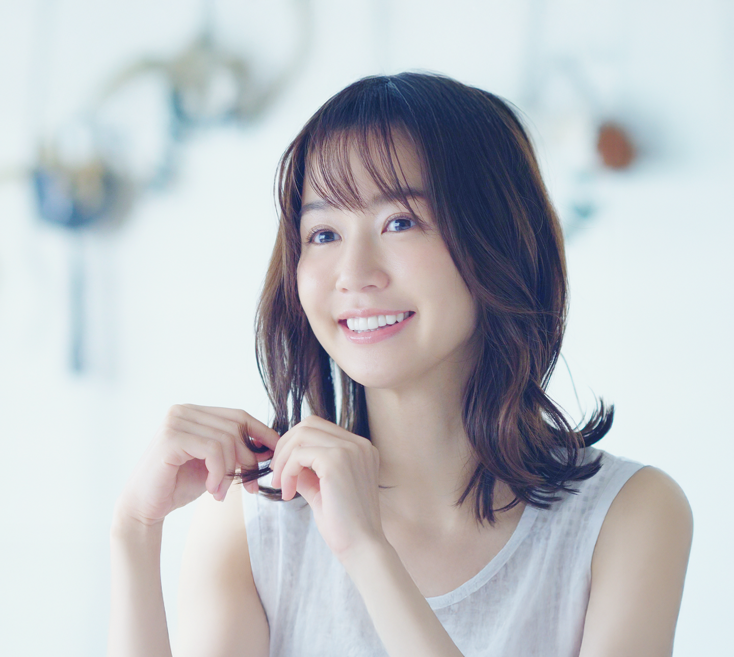笑顔の女性